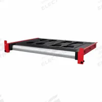 MILWAUKEE PACKOUT Rack drawer: 27 in W x 21 in D x 2 3/4 in H, Steel, Black, 1 Shelves (MPN 48-21-8040). Key specifications — attr1120130: MILWAUKEE; attr1120217: Steel; attr1120218: Black.