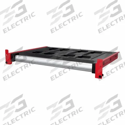 MILWAUKEE PACKOUT Rack drawer: 27 in W x 21 in D x 2 3/4 in H, Steel, Black - PACKOUT Workshop Racking Systems