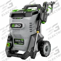 EGO Cordless Pressure Washer: Cart, 3,200 psi, 2 gpm Flow Rate, 56 V Volt (MPN HPW3200). Key specifications — attr1035015: 56V ARC Lithium™; attr1035060: 6.0 Ah; attr1035716: Tool Only.