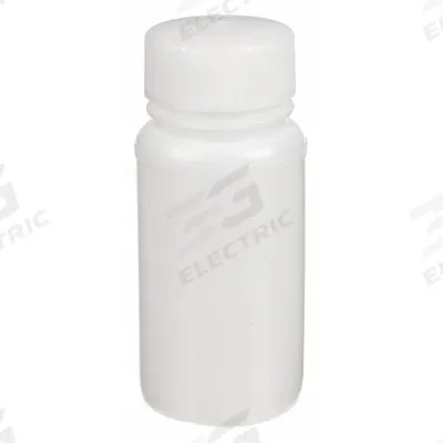 QORPAK Chemical/Reagent Bottle: HDPE, 120 mL, 4 fl oz, Closure Included, Natural - HDPE Wide Mouth Round Lab Bottles