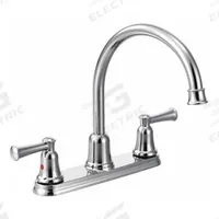 CFG Gooseneck Kitchen Faucet: Capstone, Brass, Widespread, Deck, 3 Mounting Holes, 1.5 gpm Flow Rate (MPN CA41611). Key specifications — Series: Capstone; Brand: CFG.