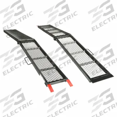 APPROVED VENDOR Ramp: 0.8 ton Load Capacity, Center-Folding, Steel, 80 in Overall Lg - Vehicle Loading Ramps