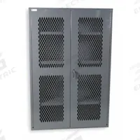 DURHAM MFG Storage Cabinet: 36 in x 18 in x 60 in, 3 Adj Shelves, Swing Handle & Keyed, Frame, Gray (MPN EMDC-361860-95). Key specifications — Brand: DURHAM MFG; Body Panel Type: Ventilated; Base Type: Frame; Cabinet Color: Gray; Frame Assembled: Assembled.