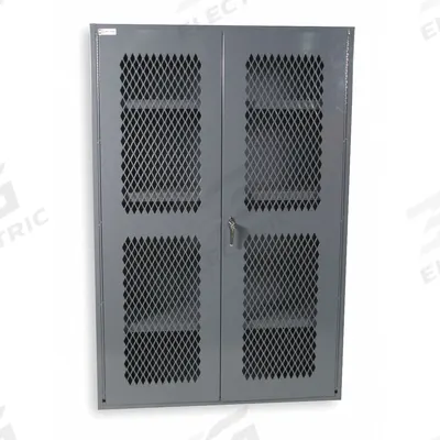 DURHAM MFG Storage Cabinet: 36 in x 18 in x 60 in, 3 Adj Shelves, Swing Handle & Keyed - Industrial Ventilated Shelf Cabinets