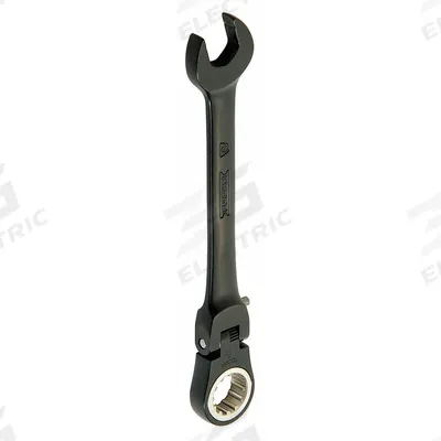 PROTO Combination Wrench: Alloy Steel, Black Chrome, 5/8 in Head Size, 7 in Overall Lg - SAE Spline Ratcheting Combination Wrenches