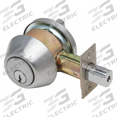 DEXTER Deadbolt Lock: Cylindrical, 1 7/8 in Door Thick - Max - Standard Cylindrical Deadbolts