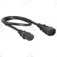 APC BY SCHNEIDER ELECTRIC Power Cord: 2 ft Lg, 3/16, C14 Plug, C13 Receptacle, H05VV-F, Rubber (MPN AP9890). Key specifications — Brand: APC BY SCHNEIDER ELECTRIC; Jacket Material: Rubber.