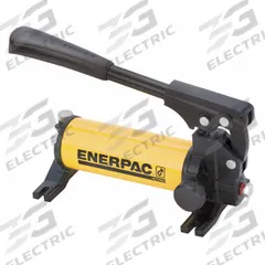 ENERPAC Hydraulic Hand Pump: 1 Stages, Single Acting, 2,850 psi Max. Pressure 1st Stage, Steel (MPN P18). Key specifications — Brand: ENERPAC; Cylinder Compatibility: Single Acting.