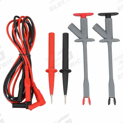 APPROVED VENDOR Test Lead Kit: CAT III 1000V, Alligator Clip/Std Probe, 1,000 V Max Volt - Test Lead Kits