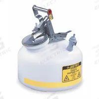 JUSTRITE HPLC Waste Can: 2 gal Can Capacity, Polypropylene Fitting Material, 2 Fittings (MPN PP12752). Key specifications — Seal Material: EDPM; Brand: JUSTRITE; Can Material: Polyethylene; Fitting Material: Polypropylene.