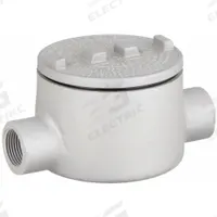 Conduit Outlet Body: Aluminum, GR, 3/4 in Trade Size, C Body, 18 cu in Body Capacity (MPN GRC75-A). Key specifications — Series: For Standard Body; Compatible Conduit Trade Size: 3/4 in; Thread Gender: Female; Hub Style: Threaded; Cover Included: Yes; Body Style: C; Connection Type: Threaded; Back Type: Round.