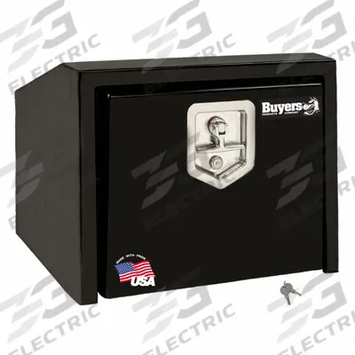 BUYERS PRODUCTS Underbody Truck Box: Underbody Truck Box, Single Drop-Down Door Door, Black - Single Drop-Down Door Boxes