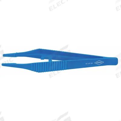 KNIPEX Plastic Tweezers: Plastic, Round, Straight Tip