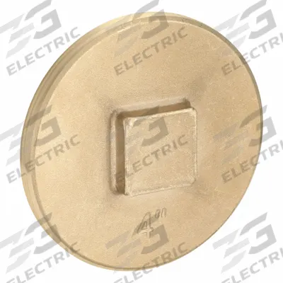 OATEY Plug: Plug, 4 in Fitting Pipe Size, NPT Threaded, Brass, 10 psi - Drainage Brass Pipe Fittings