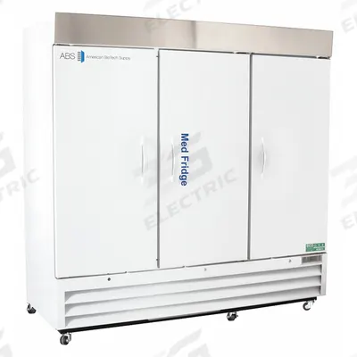 AMERICAN BIOTECH SUPPLY Pharmacy Refrigerator: 72 cu ft, Upright, 2°C to 7°C, 34 in Overall Dp - Pharmacy & Vaccine Refrigerators
