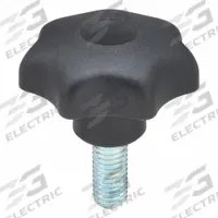KIPP Hand Knob: 7 Point, Plastic w/ Steel Thread, 1/2"-13 Thread, 30 mm Thread Lg, 63 mm Dia (MPN K0155.4A51X30). Key specifications — Brand: KIPP.