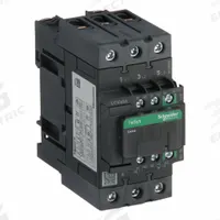 SCHNEIDER IEC Magnetic Contactor: Non-Reversing, 3 Poles, 3NO Contacts, 65 A, 120V AC/240V AC Coil (MPN LC1D65AKUE). Key specifications — Brand: SCHNEIDER; Integrated Surge Suppression: No.