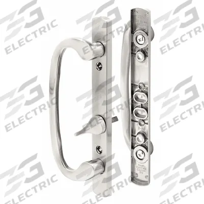 PRIME-LINE Sliding Door Lock: 1 3/4 in Lg, 1 3/4 in Wd - Recessed Handles for Sliding Doors