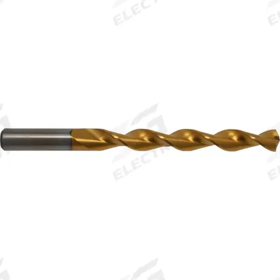 CLEVELAND Jobber Length Drill Bit: 5/16", 118° Notched Point, TiN-Coated HSS - Chip-Clearing High-Speed Steel Jobber-Length Drill Bits