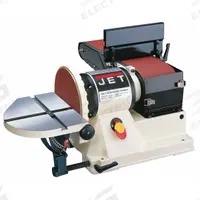 JET Belt and Disc Sander: For Wood, 115 V, Single-Phase, 3/4 hp, 6 in x 48 in Belt, 9 in Disc, 45° (MPN 708595). Key specifications — attr564072: Single-Phase; attr650959: Wood; attr564036: JET.