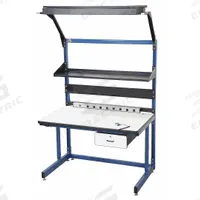PRO-LINE Workstation: Adj Ht, Laminate, 60 in x 30 in, 850 lb Overall Load Capacity, Blue, Laminate (MPN BIB19). Key specifications — Brand: PRO-LINE; Height Adjustability: Adjustable Height.