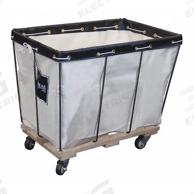 ROYAL BASKET TRUCKS Basket Truck: 19.4 cu ft, 600 lb, 40 in L x 28 in W x 30 in H, White - Basket Trucks with Removable Abrasion-Resistant Canvas Liner