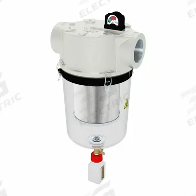 SOLBERG T-Style Medical Vacuum Filter: 0.1 micron Rating, 99.995% Efficiency - T-Style Vacuum Pump Inlet Filters