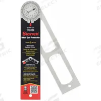 STARRETT Manual-Reading Miter Protractor: 12 in Blade Lg, 0°to 360°, 1° Graduations, Steel, 3 in (MPN 505A-12). Key specifications — attr1182193: Steel; attr1182194: +/-0.5°; attr1182195: 12 in; attr1182198: 1°; attr1182218: STARRETT.
