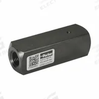 PARKER Flow Check Valve: 5,000 psi, 8 gpm, #8, SAE O-Ring Boss (MPN C820S). Key specifications — Body Material: Steel; Outlet Connection Type: SAE O-Ring Boss; Brand: PARKER; Inlet Connection Type: SAE O-Ring Boss.