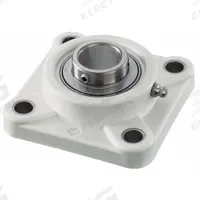 NTN 4 Bolt Flange Bearing: Radial Ball, 1 7/16 in Bore, Polymer, Set Screws, 4 41/64 in Lg, Square (MPN ZUCFPL207-23). Key specifications — Bore Type: Cylindrical; Brand: NTN; Lubricant Material: FDA/USDA-H1 Solid Grease; Mounting Bolt Size: 1/2 in; System of Measurement: Inch; Included Bearing Cap: None.