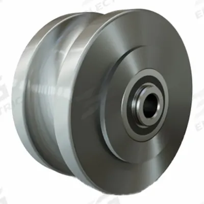HAMILTON Track Wheel: 4 in Wheel Dia., 2 in Wheel Wd, 1,400 lb Load Capacity - U-Groove Wheels