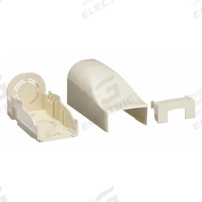 LEGRAND Entrance End Fitting: PN10, 1 3/4 in Wd, 3/4 in Ht, Plastic - End Fittings for Nonmetallic Single-Channel Raceways