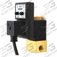SPEEDAIRE Timed Electric Auto Drain Valve: 1/4 in NPT Pipe, 1/4 in Drain, 0.75 gpm, 230 V (MPN 13X537). Key specifications — attr294755: SPEEDAIRE; attr292031: 0.5 sec to 10 sec.