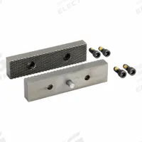 WILTON Replacement Jaw Inserts: Steel, For 5 in Vise Jaw Wd, (4) Screws, 500N (MPN 2905020). Key specifications — attr865132: (4) Screws; attr865131: 1 set of replacement jaw inserts with screws.; attr867043: 500N; attr663946: WILTON; attr923123: Steel.