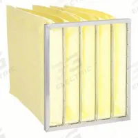 GRAINGER Pocket Air Filter: 20 in x 20 in x 15 in, MERV 15, Yellow, Synthetic, 5 Pockets (MPN 911TD3). Key specifications — Display Sell UOM: EA; Brand: GRAINGER; Media Material: Synthetic; Performance Rating: MERV 15.