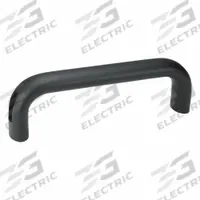 JW WINCO Pull Handle: Unthreaded Holes, Aluminum, Black, 6.46 in Mounting Hole Center to Center (MPN 565.1-26-164-SW). Key specifications — Screw Size: #10; Brand: JW WINCO; Color: Black.
