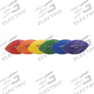 CHAMPION SPORTS Football Set: Blue/Green/Orange/Purple/Red/Yellow, Foam - Youth Footballs