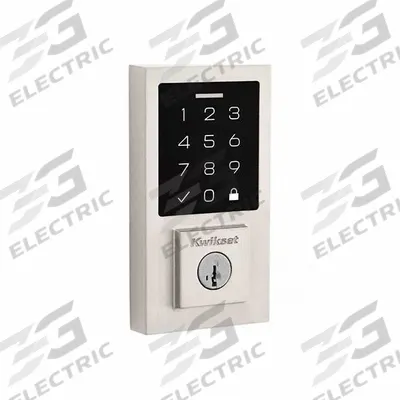 KWIKSET Single Cylinder Deadbolt: 2 in Door Thick - Max, Nickel (MPN 9270-CNT-15-SMT-RCALFD) - Electronic Keyless Access Deadbolts