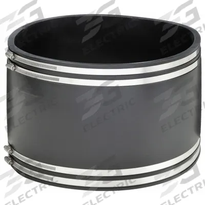 FERNCO Flexible Pipe Straight: PVC, For 18 in Pipe, Copper/Iron/PVC/Steel - Flexible Transition Pipe Fittings