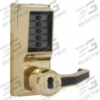 KABA SIMPLEX Mechanical Push Button Lockset: ADA Compliant, Brass (MPN LR1021B-03-41). Key specifications — Product Type: Mechanical Push Button Lockset; Manufacturer Part Number: LR1021B-03-41; Key Override Options: Best and Equivalents (6 or 7 Pin) core not included.