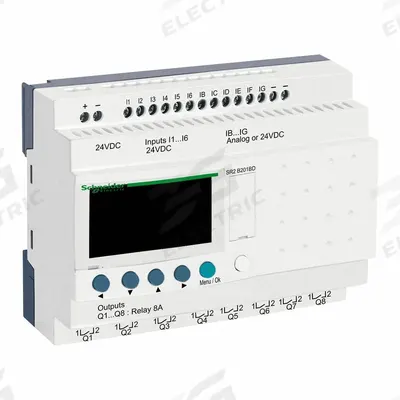 SCHNEIDER Compact Smart Relay: (12) Resistive, (8) Relay - Schneider Zelio Series Smart Relays