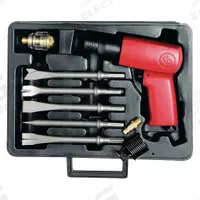 CHICAGO PNEUMATIC Air Hammer Kit: 3/8 in Shank Size, 2 5/8 in Stroke Lg, 3,000 bpm Blows per Minute (MPN CP7111K). Key specifications — attr1320834: CHICAGO PNEUMATIC; attr1320853: Round; attr1320854: Round; attr1320857: Tapered Punch.