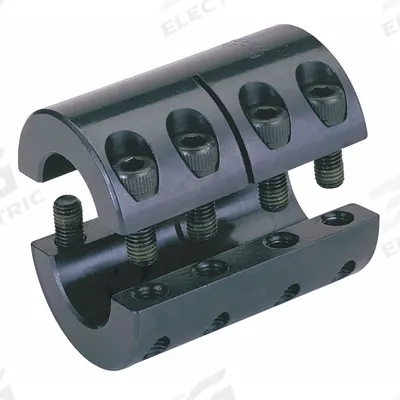 RULAND MANUFACTURING Rigid Shaft Coupling: 1 7/16 in Bore Dia 1, 1 7/16 in Bore Dia 2, Round - Two-Piece Rigid Shaft Couplings