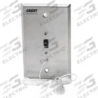 CREST HEALTHCARE SUPPLY Pullcord Station: 2 3/4 in Overall Wd, 12-28V, 5600. Key specifications — Standards: FDA Listed; Manufacturer Part Number: 5600; Color: White; Voltage: 12-28V; Brand: CREST HEALTHCARE SUPPLY; Call Station Type: Pullcord Station; Part Type: Station Replacements; Station Type: Pullcord Station.