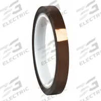 3M Electrical Tape: 3/8 in Wd, 5 yd Lg, 3 mil Thick, Polyimide Film, Acrylic, Amber, 1205. Key specifications — Series: 1205.