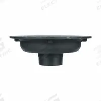 ZURN Drain Body: 15 in Overall Dia, 10 in Overall Ht, 4 in Nominal Pipe Size, Cast Iron, Black (MPN P100-4NH). Key specifications — Connection Type: No Hub; Brand: ZURN.