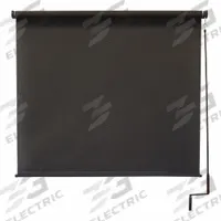 KEYSTONE FABRICS Sun Shade: Dark Brown, Pole and Crank, 90% UV Protection, 8 ft Fabric Ht, Right (MPN O77.68.90). Key specifications — Operation Mechanism: Pole and Crank; Tie Down Type: Bungee and Hook System; Operation Side: Right; Manufacturer Part Number: O77.68.90; Brand: KEYSTONE FABRICS; Fabric Color: Dark Brown.