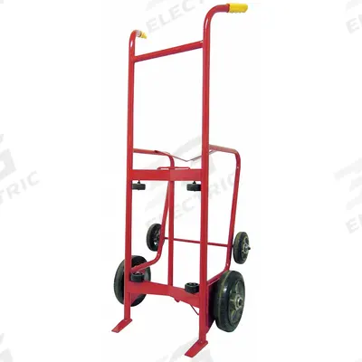 Dayton Drum Hand Truck: For 55 gal Cntnr Cap, For Steel Container Material - Ergonomic Tilt-Back Dispensing Steel-Frame Drum Hand Trucks
