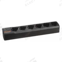 MOTOROLA Multi-Unit Charger: Fits Motorola, For RM Series, 6 Radios Charged, 120 to 240V AC (MPN PMLN6384A). Key specifications — Brand: MOTOROLA; Compatible Radio Series: RM; Product Type: Multi-Unit Charger.