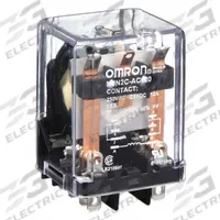 OMRON General Purpose Relay: Socket Mounted, 10 A Current Rating, 120V AC, DPDT, 8 Pins/Terminals (MPN MJN2C-AC120). Key specifications — Brand: OMRON; Base Type: Square; Mounting Style: Plug-In; Pin Shape: Round; Electrical Connection: Plug-In; Manufacturer Part Number: MJN2C-AC120; Series: MJN Series.